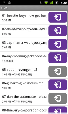 Screenshot of the application BitTorrent Remote - #4