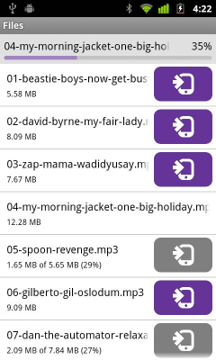 Screenshot of the application BitTorrent Remote - #5