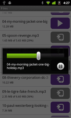 Screenshot of the application BitTorrent Remote - #7