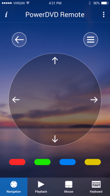 Screenshot of the application PowerDVD Remote - #3