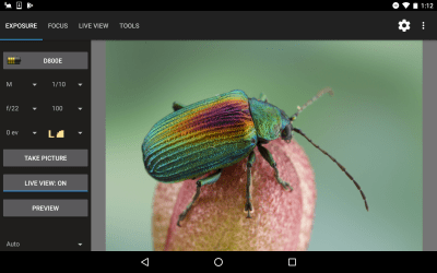 Screenshot of the application Helicon Remote - #4