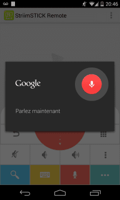 Screenshot of the application AwoX StriimSTICK Remote - #3