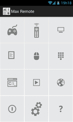 Screenshot of the application Max Remote - #1