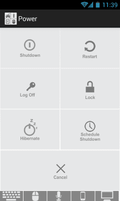 Screenshot of the application Max Remote - #4