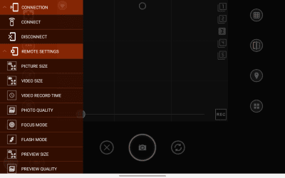 Screenshot of the application Camera Remote - #9