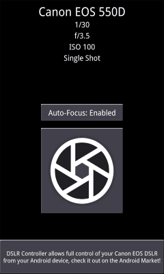 Screenshot of the application Remote Release (USB) - #4