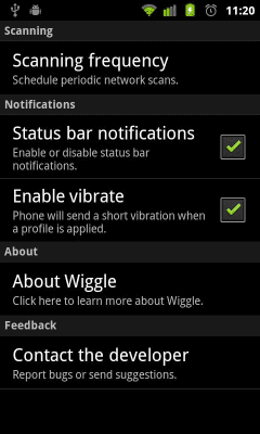 Screenshot of the application Wiggle Lite - #5