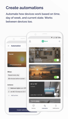 Screenshot of the application Blynk - #6