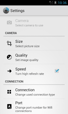 Screenshot of the application Remote Camera - #6