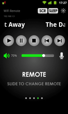 Screenshot of the application WiFi Remote - #1