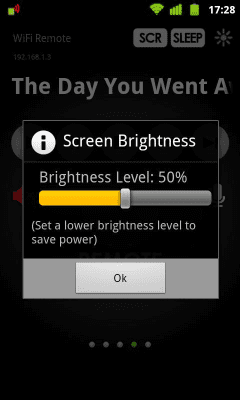 Screenshot of the application WiFi Remote - #4