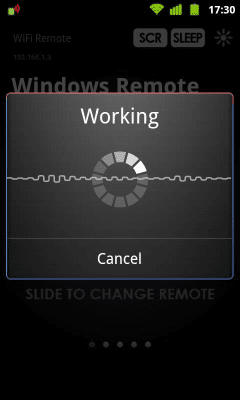 Screenshot of the application WiFi Remote - #5