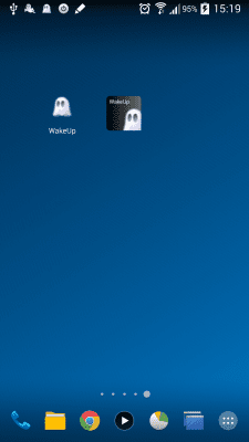 Screenshot of the application WakeUp - #4