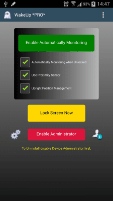 Screenshot of the application WakeUp - #5