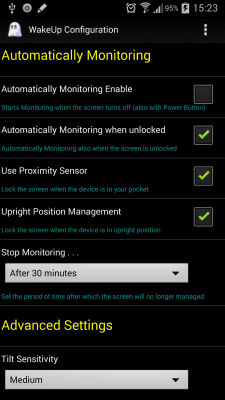 Screenshot of the application WakeUp - #9