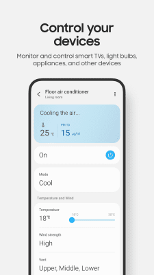 Screenshot of the application SmartThings (Samsung Connect) - #3