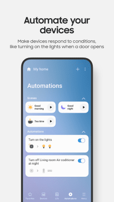 Screenshot of the application SmartThings (Samsung Connect) - #5
