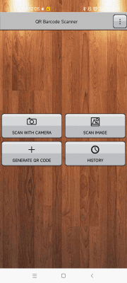 Screenshot of the application QR code scanner - #1