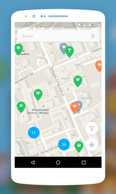 Screenshot of the application WiFi Moscow: an offline WiFi map - #2