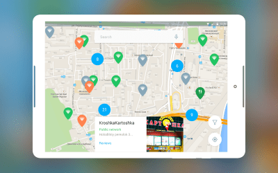 Screenshot of the application WiFi Moscow: an offline WiFi map - #7