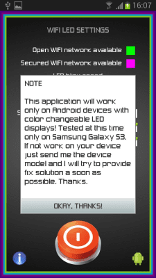 Screenshot of the application WiFi LED Notifications - #3