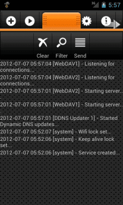Screenshot of the application WebDAV Server Ultimate - #5