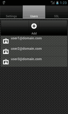 Screenshot of the application XMPP Server - #4