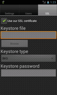 Screenshot of the application XMPP Server - #5