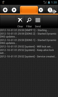 Screenshot of the application XMPP Server - #7