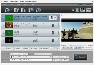 Screenshot of the application Tipard iPhone Video Converter - #1