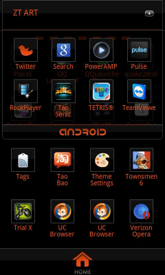 Screenshot of the application Clear Orange Theme GO Launcher - #5