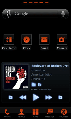 Screenshot of the application Clear Orange Theme GO Launcher - #6