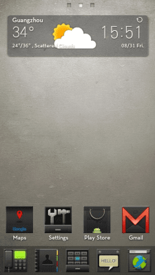 Screenshot of the application Hi Black(GO Launcher Theme) - #1