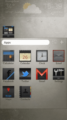 Screenshot of the application Hi Black(GO Launcher Theme) - #3