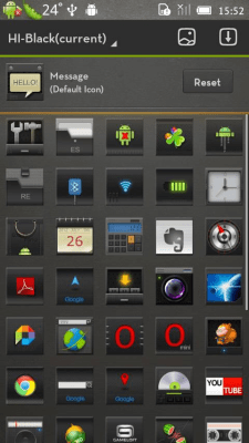 Screenshot of the application Hi Black(GO Launcher Theme) - #4
