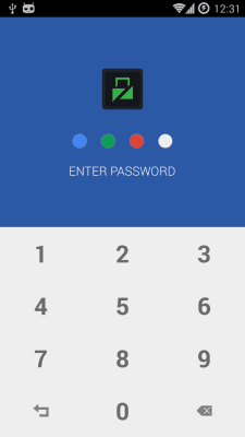 Screenshot of the application Lockdown Pro - Theme Blue - #1