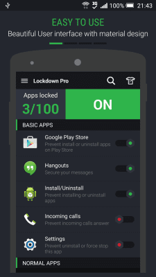 Screenshot of the application Lockdown Pro - Theme Star - #2