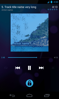 Screenshot of the application Holo skin for NRG Player - #3