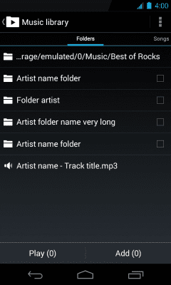 Screenshot of the application Holo skin for NRG Player - #6