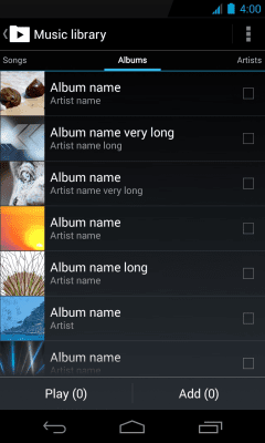 Screenshot of the application Holo skin for NRG Player - #7