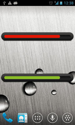 Screenshot of the application Battery bar uccw skin - #1