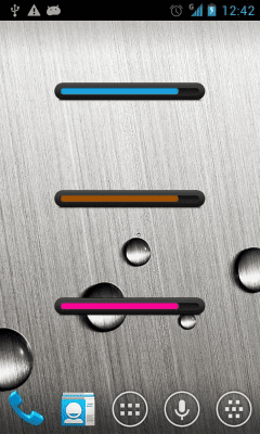 Screenshot of the application Battery bar uccw skin - #2