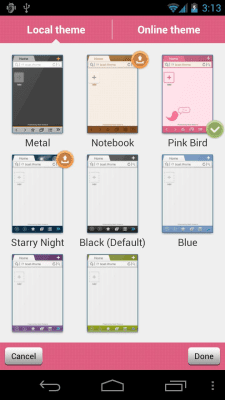 Screenshot of the application Pink Bird Boat Browser Theme - #4