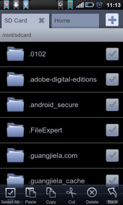 Screenshot of the application File Expert ClassicBlack Theme - #6