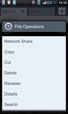 Screenshot of the application File Expert ClassicBlack Theme - #7