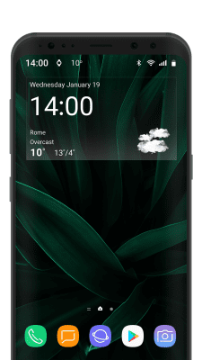 Screenshot of the application Digital clock weather theme 1 - #3