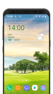 Screenshot of the application Digital clock weather theme 1 - #5