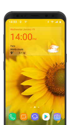 Screenshot of the application Digital clock weather theme 1 - #6