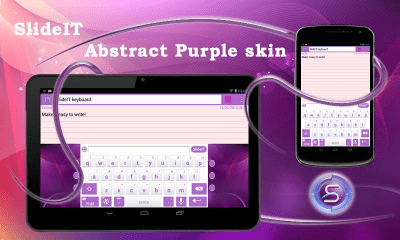 Screenshot of the application SlideIT Abstract Purple Skin - #1