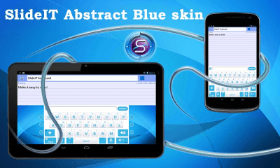 Screenshot of the application SlideIT Abstract Blue Skin - #1